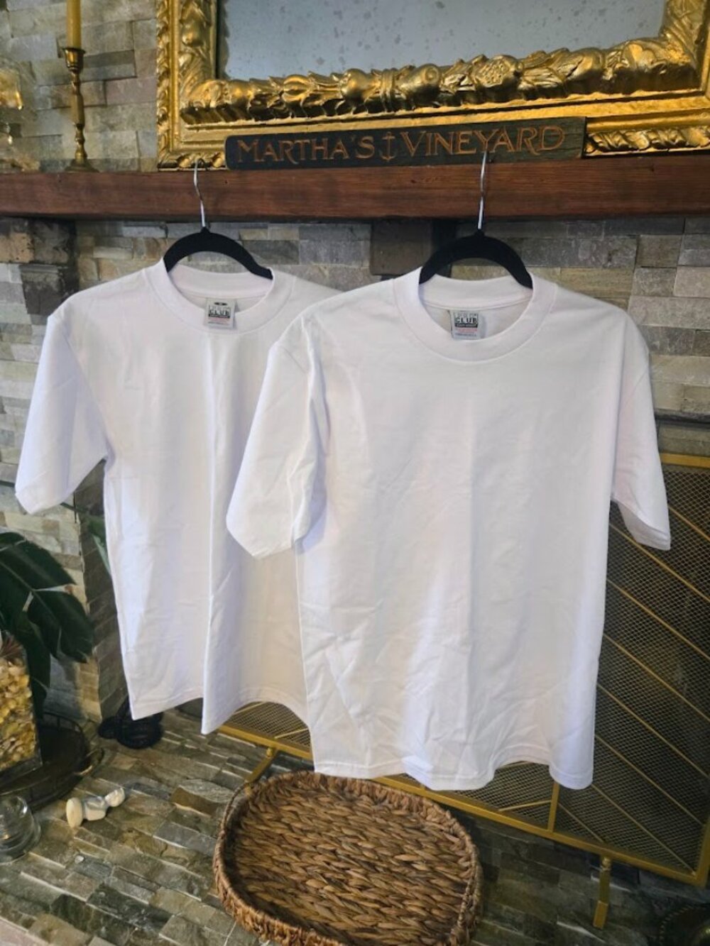 Pro Club Heavyweight White T-Shirts Bundle of 2 Men's Size Medium New NWOT